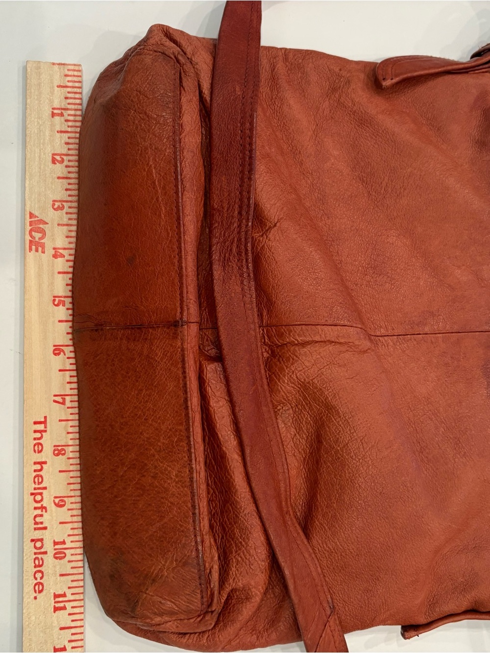 Everyday Rust Crossbody Shoulder Bag -leather-country-boho -office -casual- - Picture 2 of 8